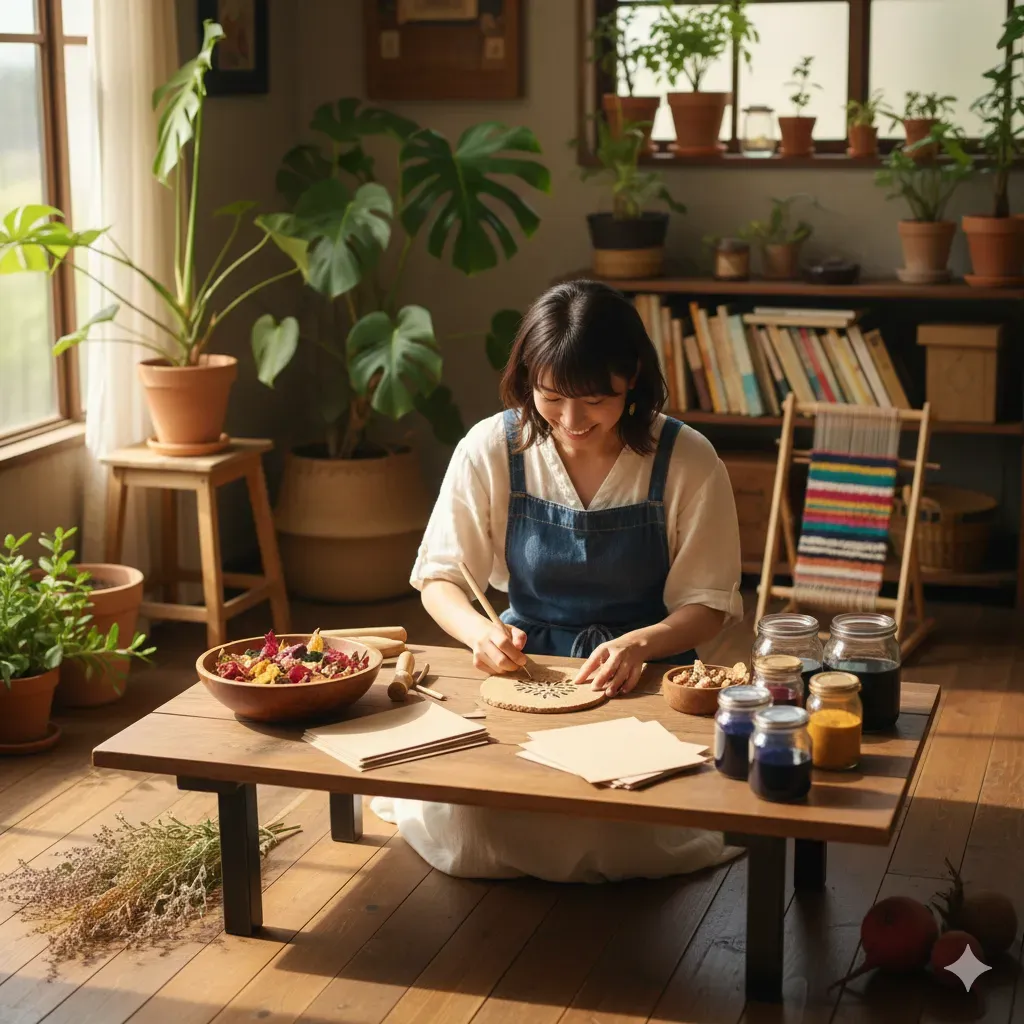 「作る」というプロセスそのものが、自分自身と向き合う静かな時間となり、完成した作品は、既製品にはない温度を持って部屋の片隅を彩ります。