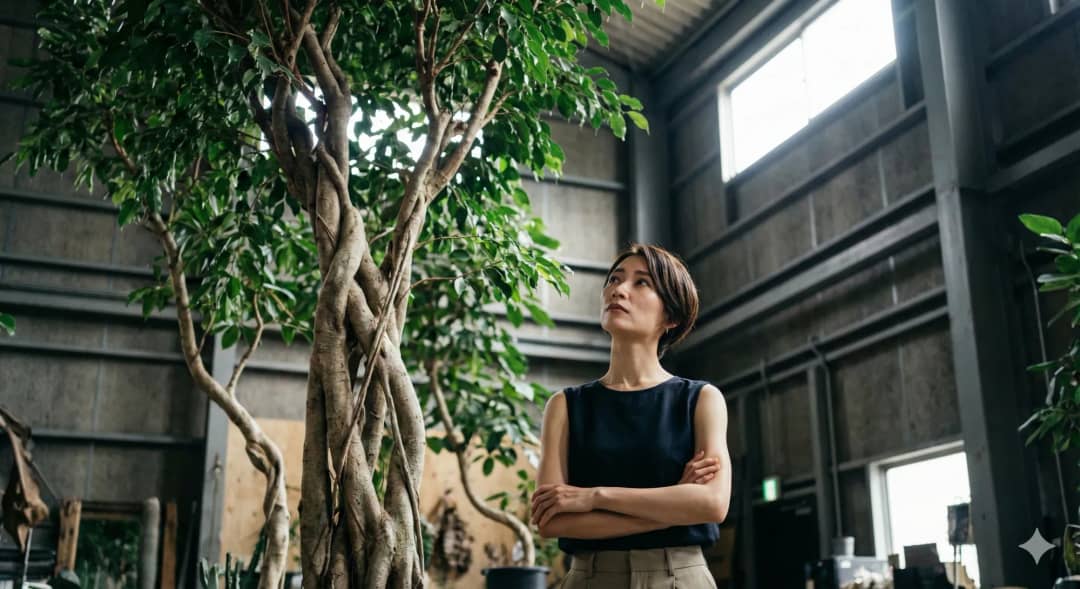 限られた面積の中に、世界中から集められたエキゾチックな植物が、緻密な計算に基づき配置されています。