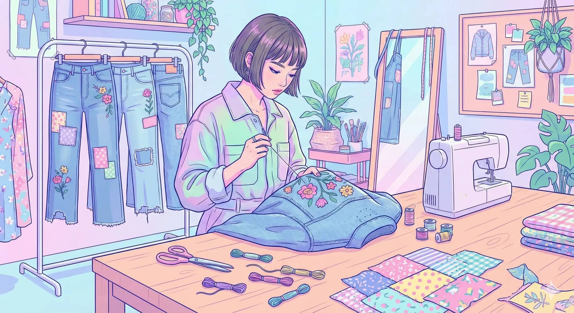 履けなくなったジーンズを、捨てる前に少し手を入れてみる