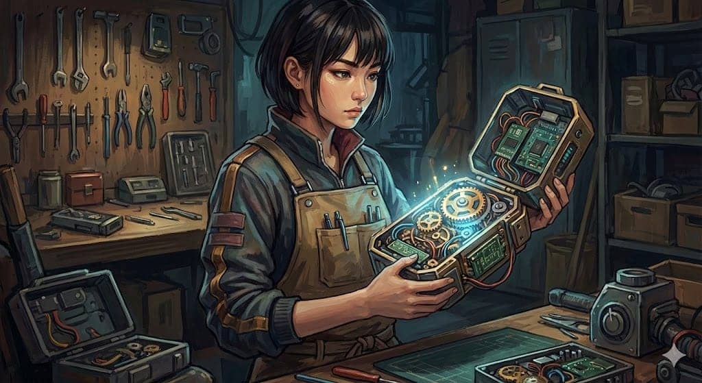 ブラックボックスを解封する聖域:なぜ「モノを直す」ことが現代最強のメンタル防衛策になるのか —— 効率的な「消費者」であることをやめ、知的な「当事者」へ戻る。ネジを回すその手は、あなたの人生のハンドルを握る手でもある。
