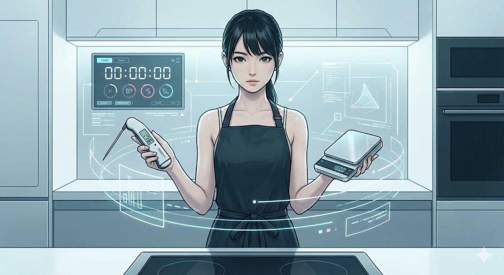 「直感」より精度を。10万円の包丁より、1万円の温度計という考え方