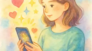 A watercolor style digital illustration features a